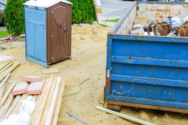 Luxury restroom trailer rental with flushing toilets and sinks in South Florida